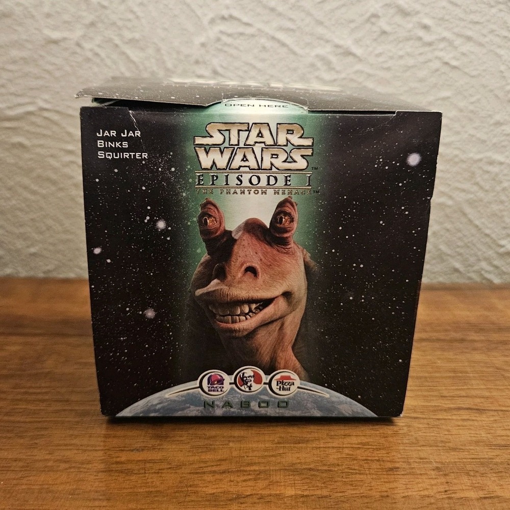 1999 Star Wars Episode 1 KFC/Taco Bell Naboo Jar Jar Binks Toy New In Box